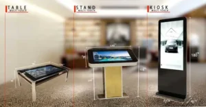 تفاوت بین استند لمسی و کیوسک دیجیتال