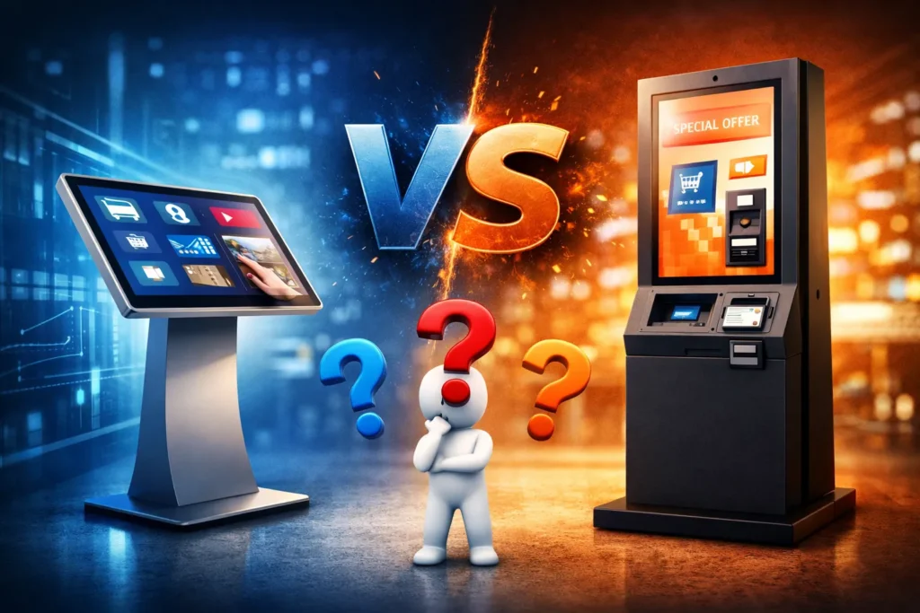 استند لمسی بهتر است یا کیوسک تبلیغاتی؟ بررسی تفاوت‌ها و کاربردها